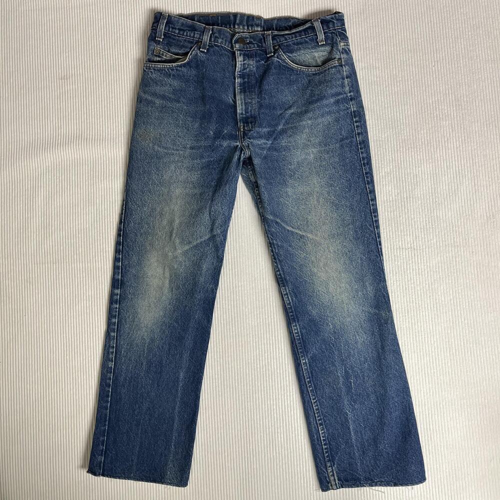 Vintage Levis 40509 Jeans Mens 36x29 Blue Medium Wash Denim Straight Leg USA 80s